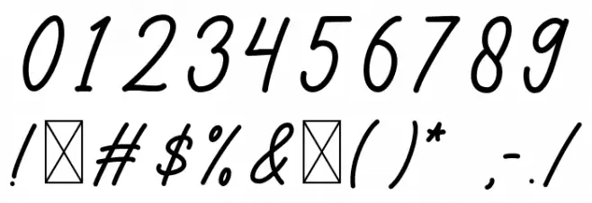 Imagine Font OTHER CHARS