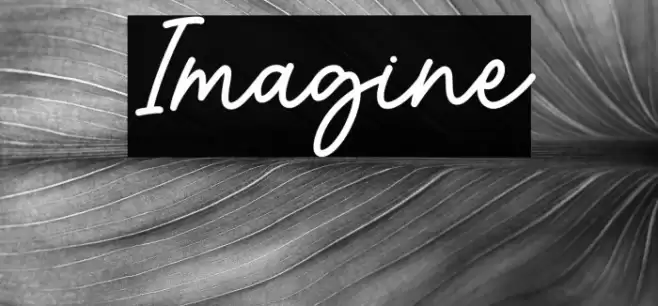 Imagine Font examples