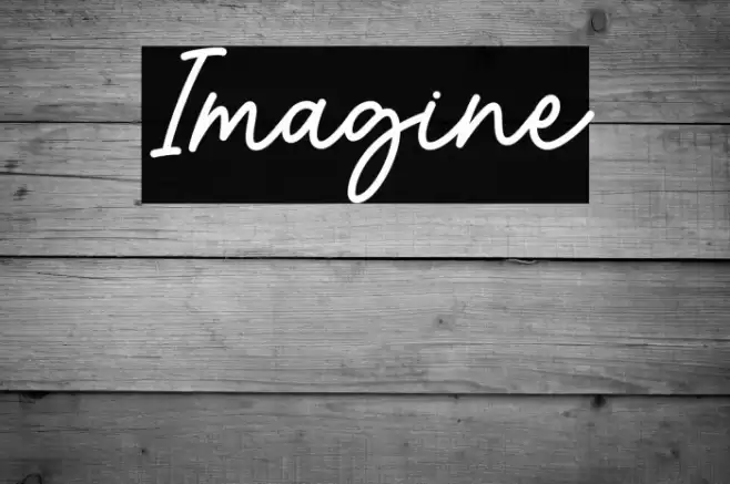 Imagine Font examples