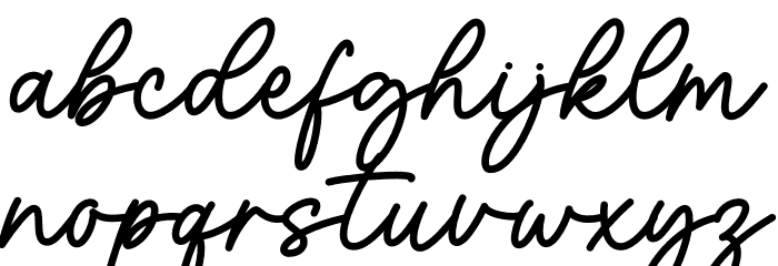 Imagine Font LOWERCASE