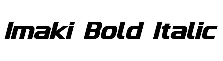 Imaki Bold Italic  नि: शुल्क फ़ॉन्ट्स डाउनलोड