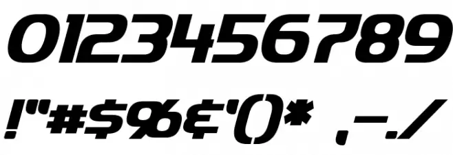 Imaki Bold Italic Font OTHER CHARS