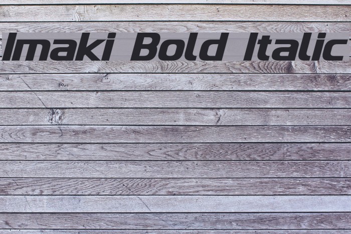 Italics. Bold Italic шрифт. Imaki.