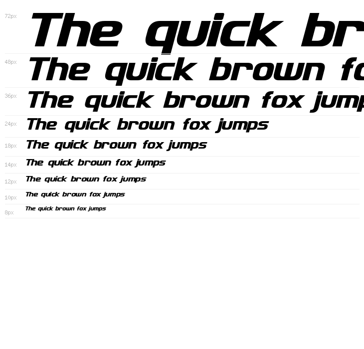 Imaki Bold Italic Waterfall