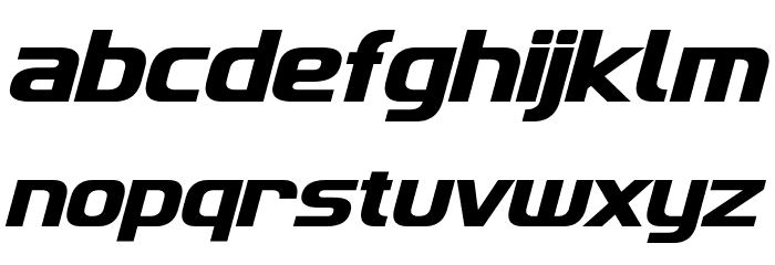Imaki Bold Italic Font LOWERCASE