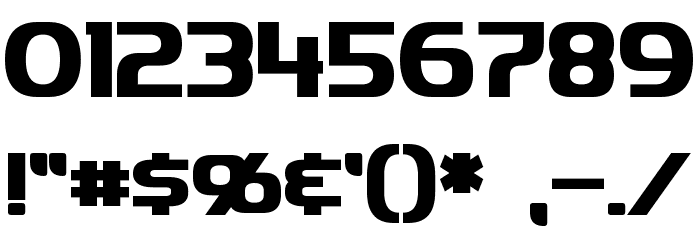 Imaki Bold Font OTHER CHARS