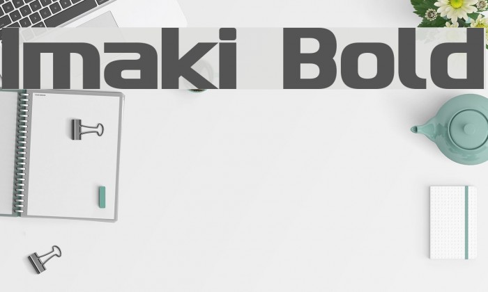 Imaki Bold Font examples