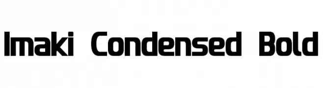 Imaki Condensed Bold  Free Fonts Download