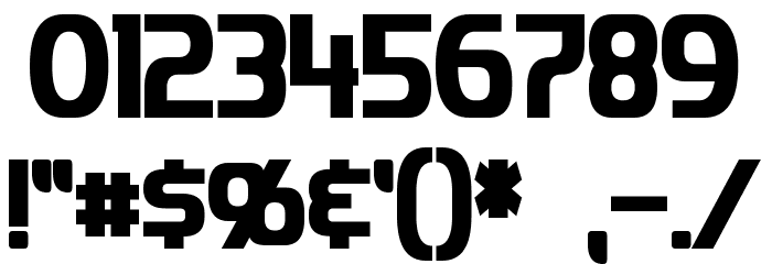 Imaki Condensed Bold Font OTHER CHARS
