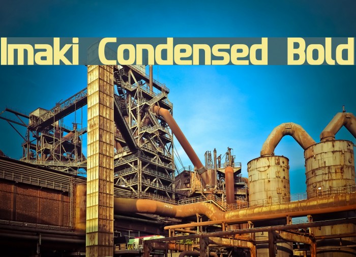 Imaki Condensed Bold Font examples