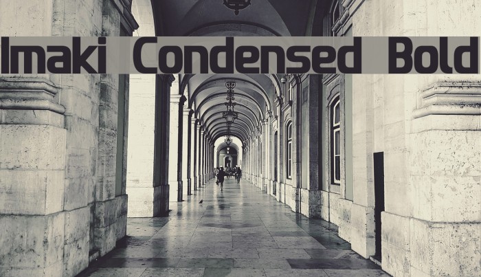 Imaki Condensed Bold Font examples