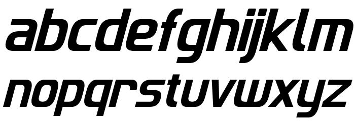 Imaki Condensed Italic Font LOWERCASE