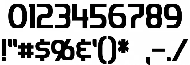 Imaki Condensed Font OTHER CHARS