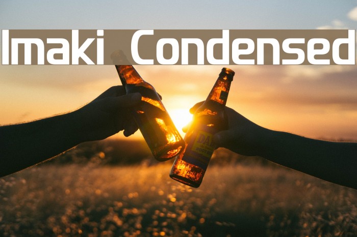 Imaki Condensed Font examples