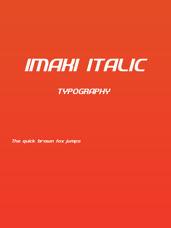 Imaki Italic Poster