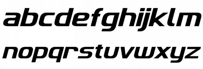 Imaki Italic Font LOWERCASE