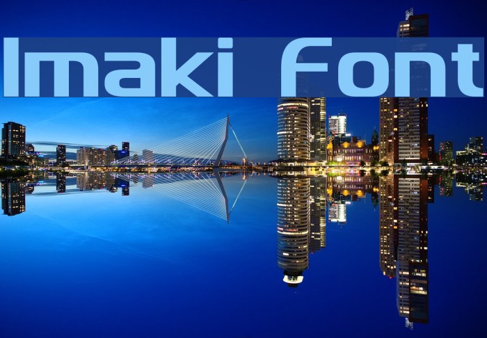 Imaki Font examples
