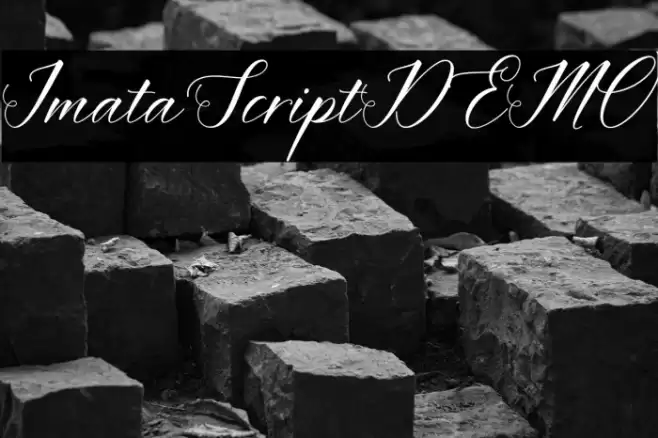 ImataScriptDEMO Font examples