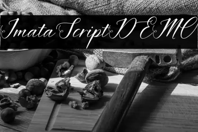 ImataScriptDEMO Font examples