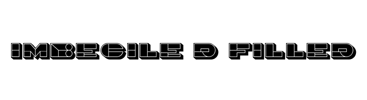 Imbecile 3D Filled  Frei Schriftart Herunterladen