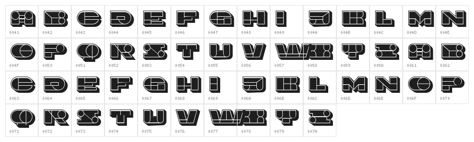 Imbecile 3D Filled Character Map