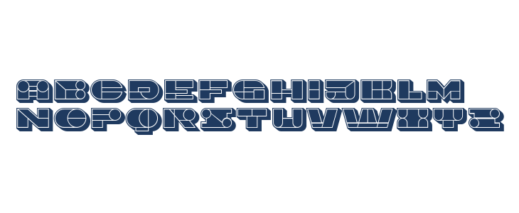 Imbecile 3D Filled Lowercase