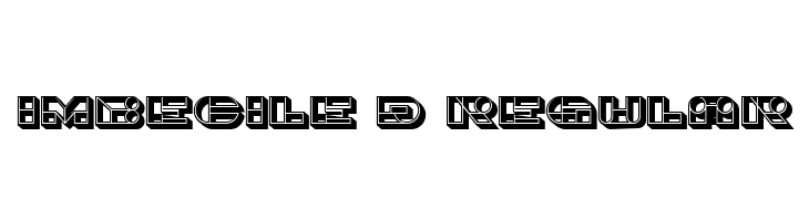 Imbecile 3D Regular  Скачать бесплатные шрифты