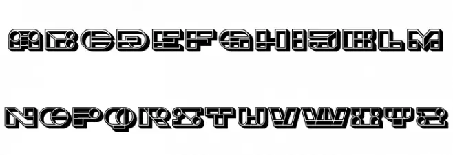 Imbecile 3D Regular 字体 大写