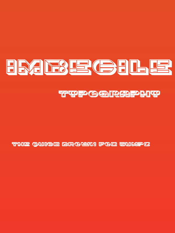 Imbecile 3D Regular Poster