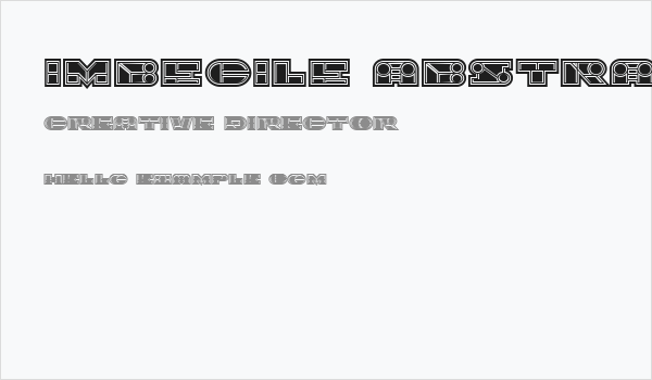 Imbecile Abstract Filled Business Card