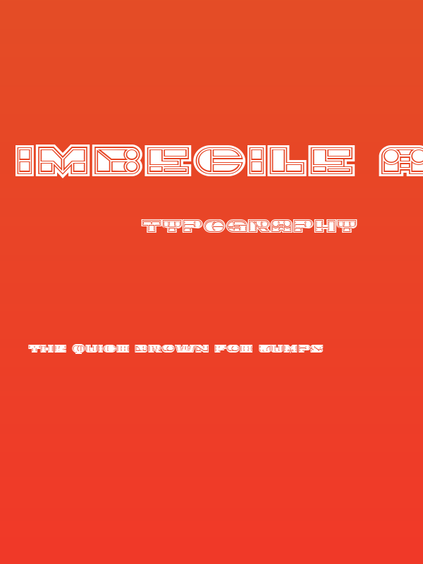 Imbecile Abstract Filled Poster