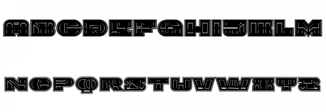 Imbecile Abstract Heavy Filled Font OTHER CHARS