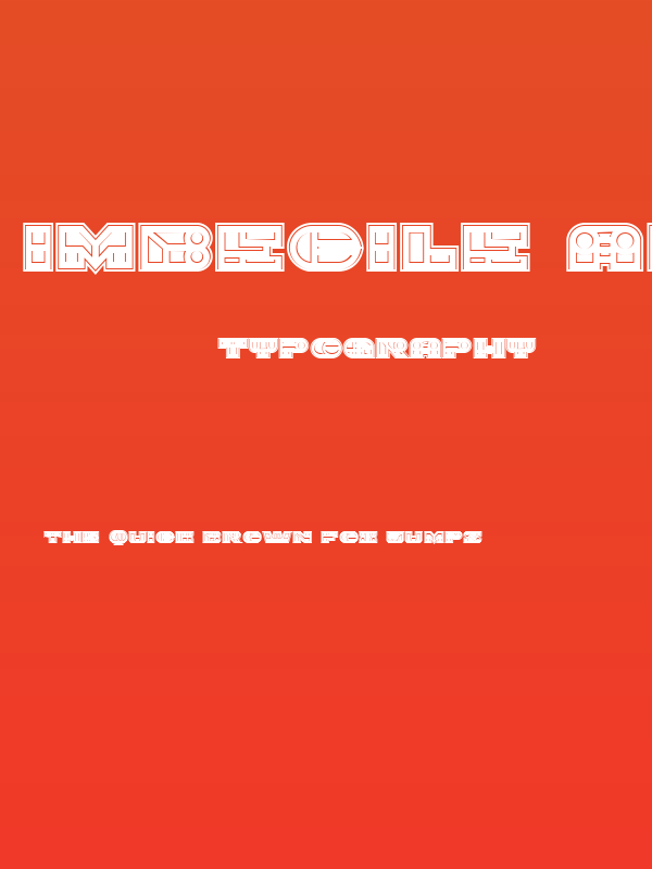 Imbecile Abstract Heavy Filled Poster