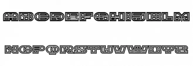 Imbecile Abstract Regular Schriftart Groß