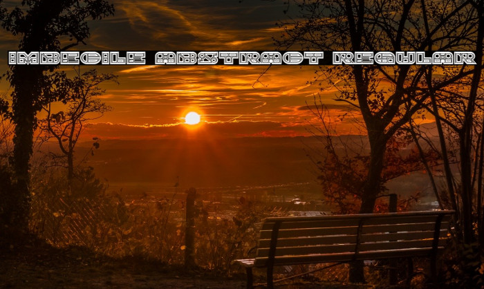 Imbecile Abstract Regular Example 1