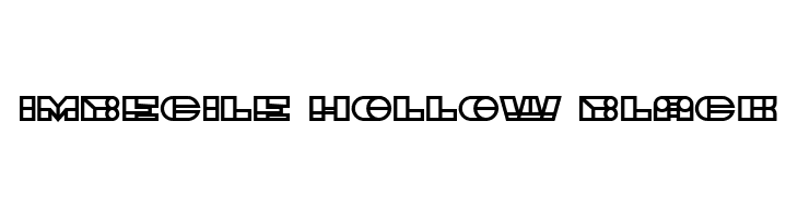 Imbecile Hollow Black  font caratteri gratis