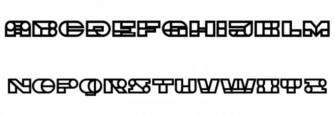 Imbecile Hollow Black Font OTHER CHARS