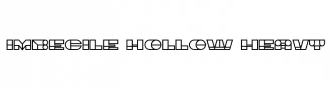 Imbecile Hollow Heavy  Frei Schriftart Herunterladen