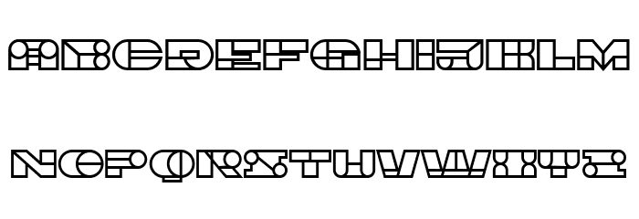 Imbecile Hollow Heavy Font OTHER CHARS