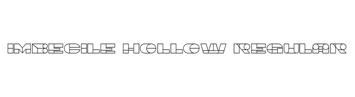 Imbecile Hollow Regular  Скачать бесплатные шрифты