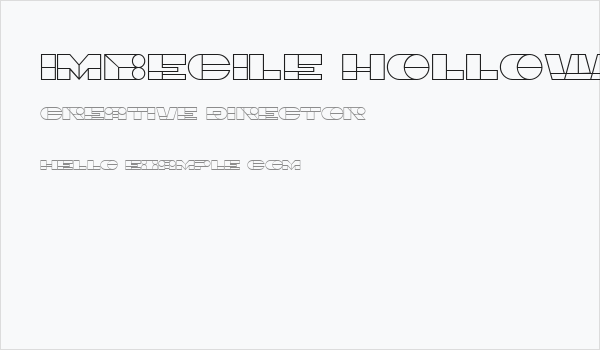 Imbecile Hollow Regular Business Card