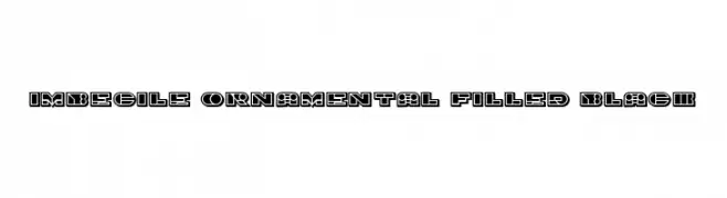 Imbecile Ornamental Filled Black  Frei Schriftart Herunterladen