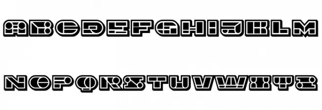 Imbecile Ornamental Filled Black Font OTHER CHARS