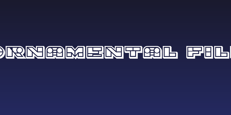 Imbecile Ornamental Filled Black Social Header