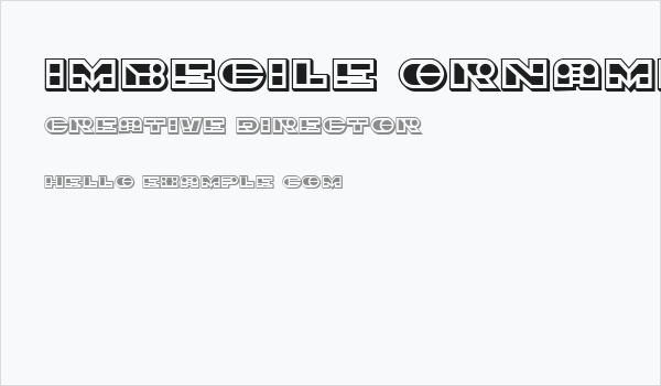 Imbecile Ornamental Filled Business Card