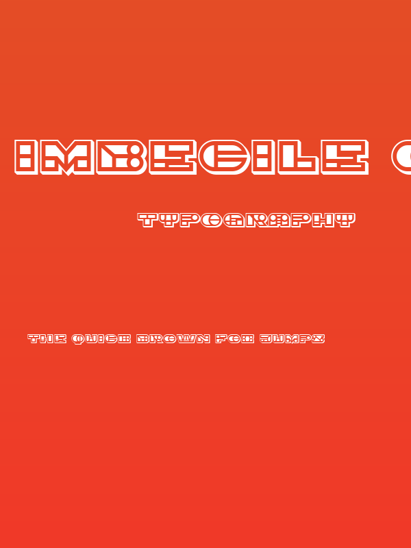 Imbecile Ornamental Filled Poster