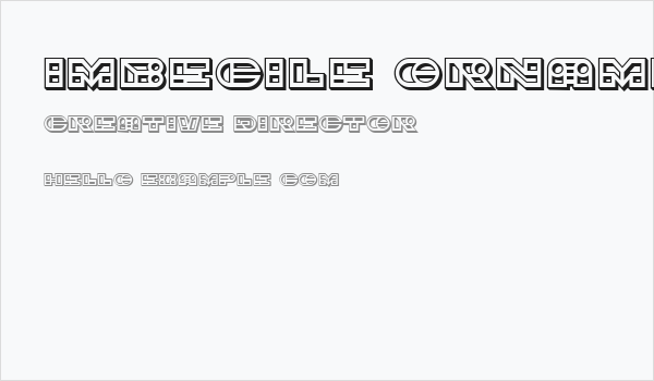 Imbecile Ornamental Regular Business Card