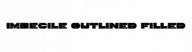 Imbecile Outlined Filled  Fuentes Gratis Descargar