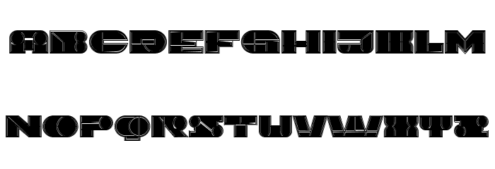 Imbecile Outlined Filled Font OTHER CHARS