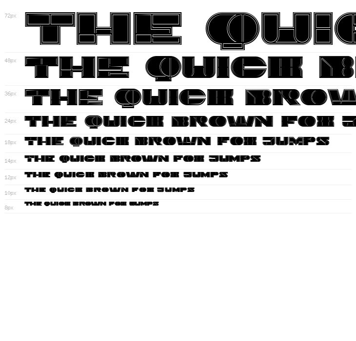 Imbecile Outlined Filled Waterfall